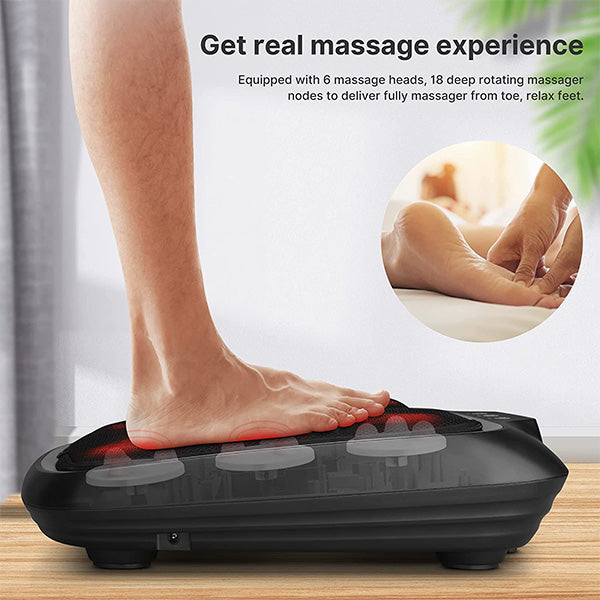 RENPHO Foot Massager with Heat, Shiatsu Heated Electric Foot Massager