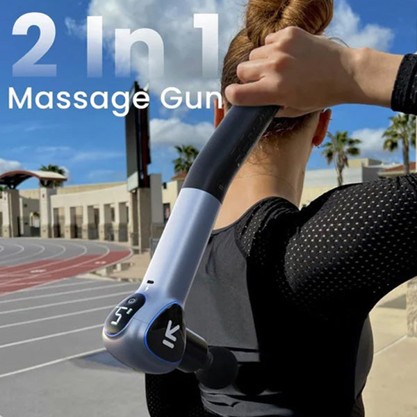 RENPHO Massage Gun with Upgrade Extension Handle Percussion Portable Mini Handheld Deep Tissue Muscle Massager