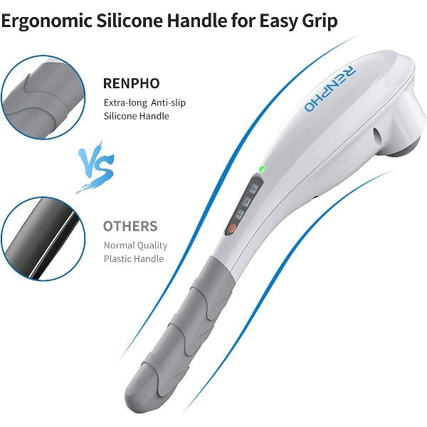 RENPHO Rechargeable Hand Held Deep Tissue Massager for Muscles, Back, Foot, Neck, Shoulder Leg
