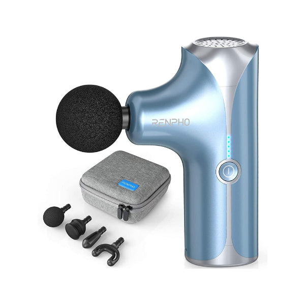 RENPHO Mini Massage Gun, Handheld Portable Electric Body Massager for Athletes with 5 speed