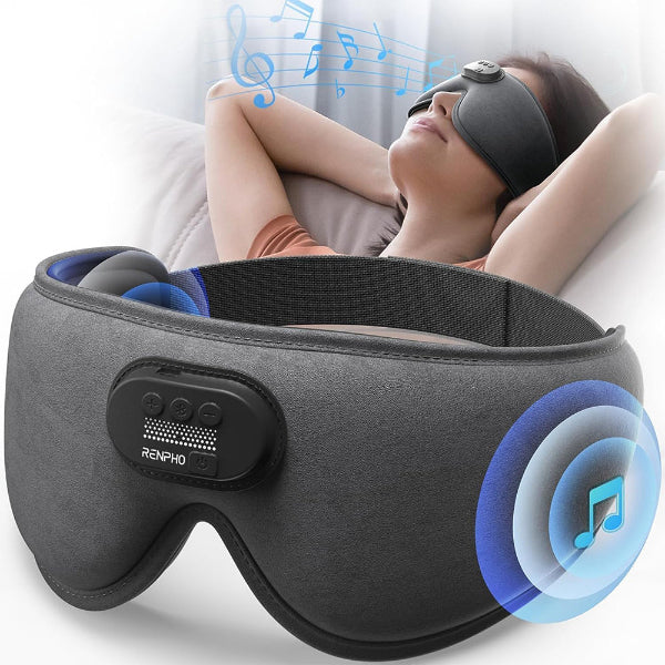 RENPHO EYESNOOZE Sleep Headphones Sleep Mask with Bluetooth Headphones