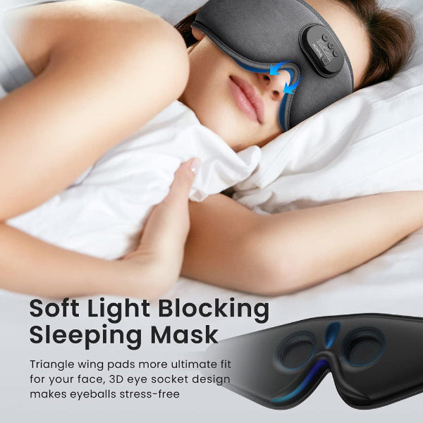 RENPHO EYESNOOZE Sleep Headphones Sleep Mask with Bluetooth Headphones