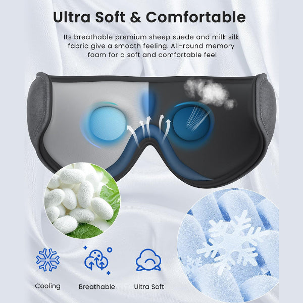 RENPHO EYESNOOZE Sleep Headphones Sleep Mask with Bluetooth Headphones