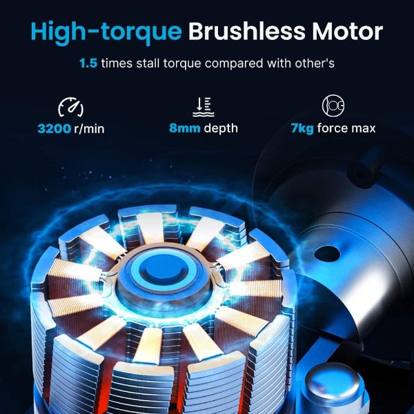 RENPHO Mini Massage Gun, Handheld Portable Electric Body Massager for Athletes with 5 speed