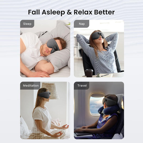 RENPHO EYESNOOZE Sleep Headphones Sleep Mask with Bluetooth Headphones