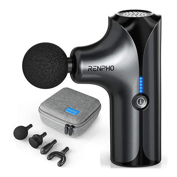 RENPHO Mini Massage Gun, Handheld Portable Electric Body Massager for Athletes with 5 speed